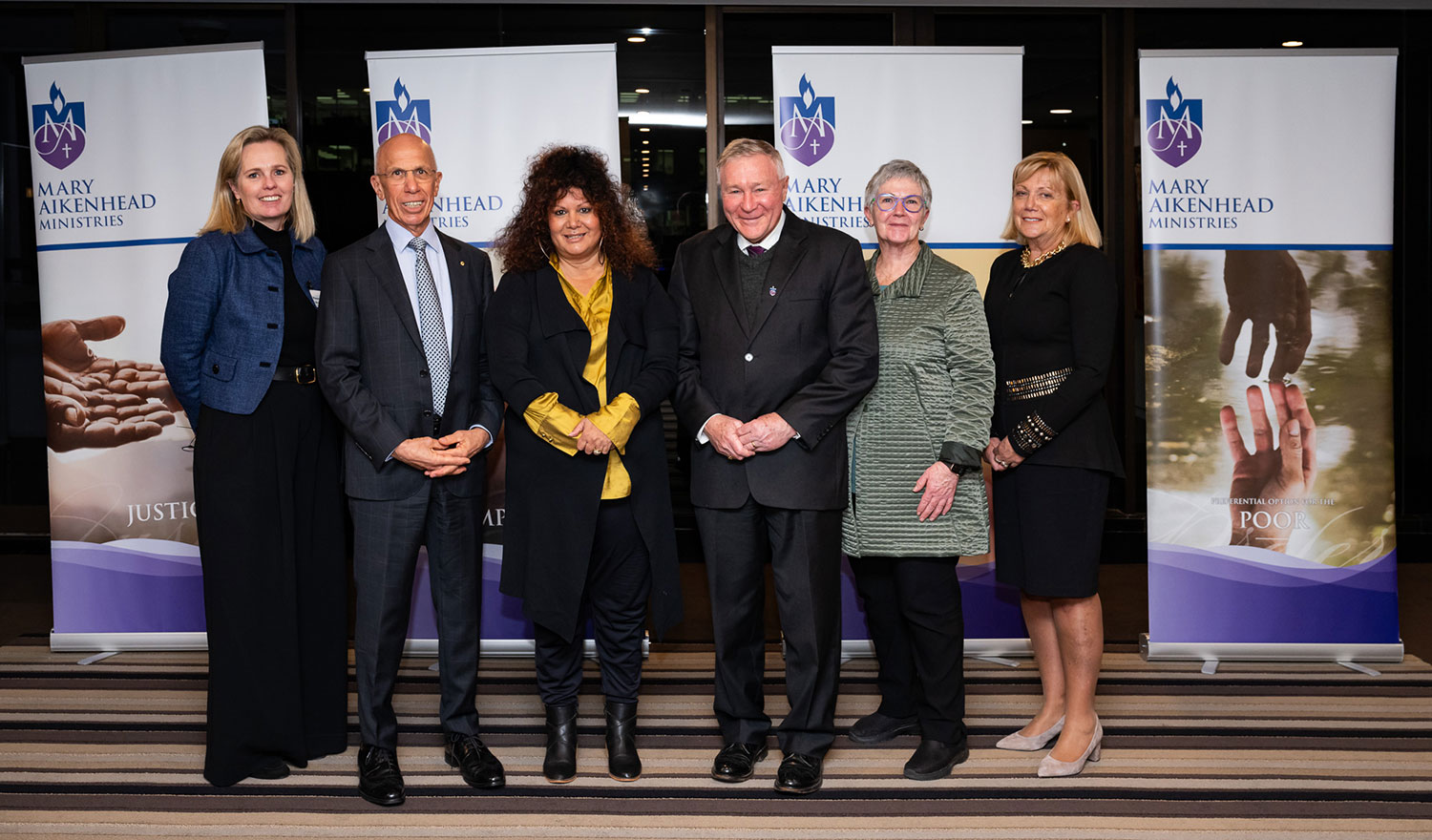 Trustees pictured with the Hon. Malarndirri McCarthy